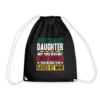 Fière fille d’un vétéran du Vietnam - Sac de sport léger - noir - Devant