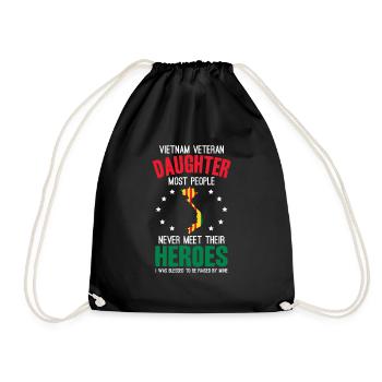 Fière fille d’un vétéran du Vietnam - Sac de sport léger - noir - Devant