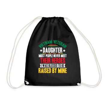 Fière fille d’un vétéran du Vietnam - Sac de sport léger - noir - Devant