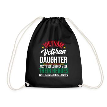 Fière fille d’un vétéran du Vietnam - Sac de sport léger - noir - Devant