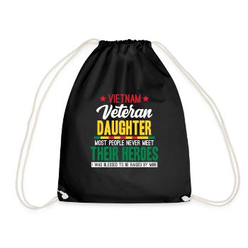 Fière fille d’un vétéran du Vietnam - Sac de sport léger - noir - Devant