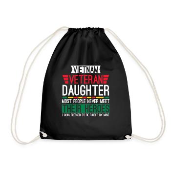 Fière fille d’un vétéran du Vietnam - Sac de sport léger - noir - Devant