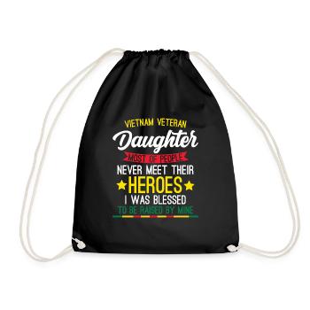Fière fille d’un vétéran du Vietnam - Sac de sport léger - noir - Devant