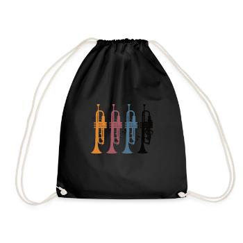 Trompette - Sac de sport léger - noir - Devant
