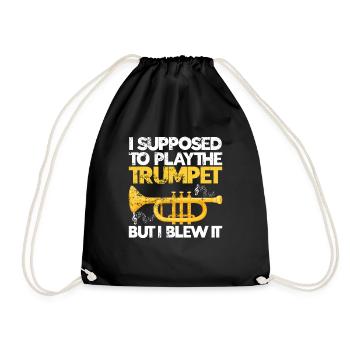 Trumpet - Drawstring Bag - black - Front