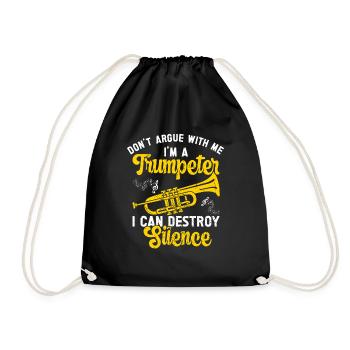 Trompette - Sac de sport léger - noir - Devant