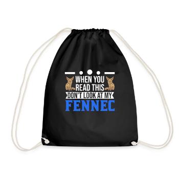 Fennec Gift Desert Fox Fennec - Drawstring Bag - black - Front