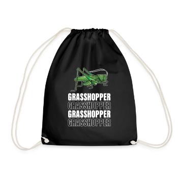 Grashüpfer - Turnbeutel - Schwarz - Vorne