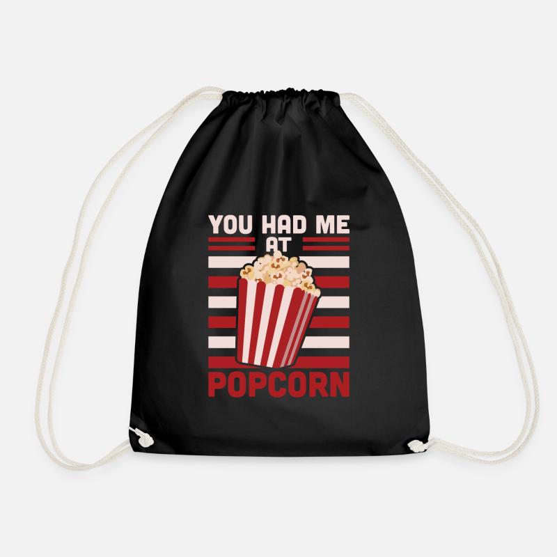 Popcorn - Turnbeutel - Schwarz