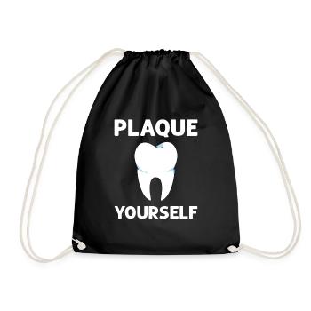 Place yourself. Orthodontics Dentures - Drawstring Bag - black - Front