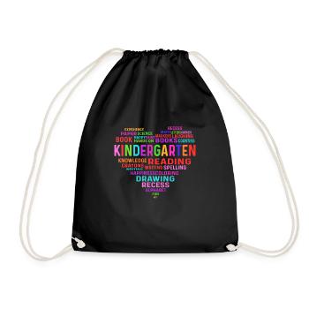 Daycare teacher. Preschool teachers - Drawstring Bag - black - Front