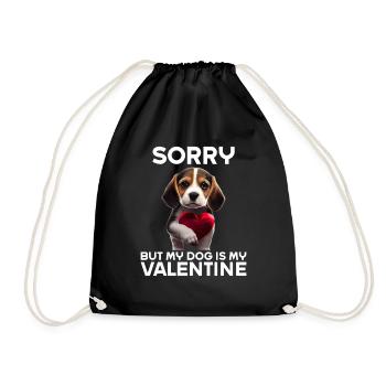 Désolé, mais mon chien est mon Valentin - Sac de sport léger - noir - Devant
