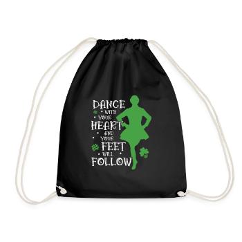 Danse irlandaise - Sac de sport léger - noir - Devant
