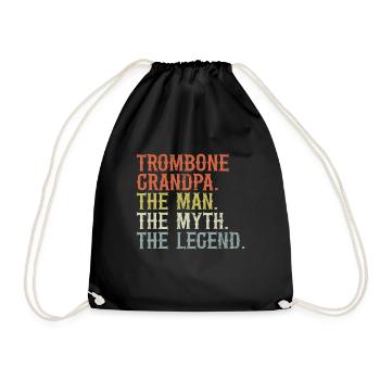 Trombone - Drawstring Bag - black - Front