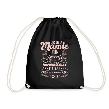 Je Suis La Mamie D'Une Petite-Fille Merveilleuse - Sac de sport léger - noir - Devant