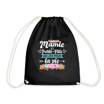 Mamie Et Petite Fille | Fête Des Mères - Sac de sport léger - noir - Devant