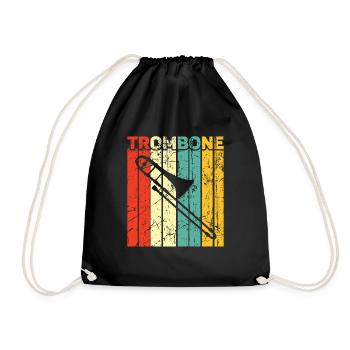 Trombone - Drawstring Bag - black - Front