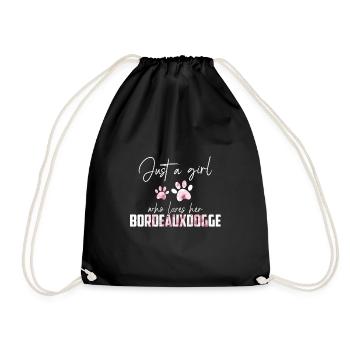 Bordeauxdogge - Turnbeutel - Schwarz - Vorne