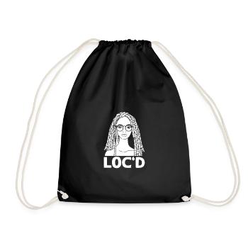 C’est The Locs For Me - Afro Hair Black American - Sac de sport léger - noir - Devant