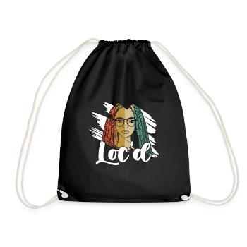 C’est The Locs For Me - Afro Hair Black American - Sac de sport léger - noir - Devant
