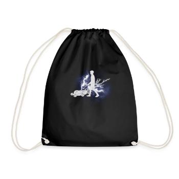 Gardener Accessories Garden Motif - Drawstring Bag - black - Front