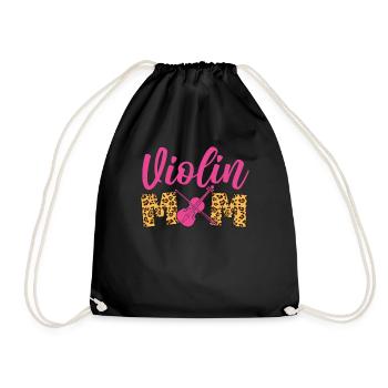 Violon Violoniste Maman Guépard - Sac de sport léger - noir - Devant