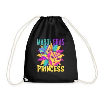 Carnival Family Matching Mardi Gras Princess - Turnbeutel - Schwarz - Vorne