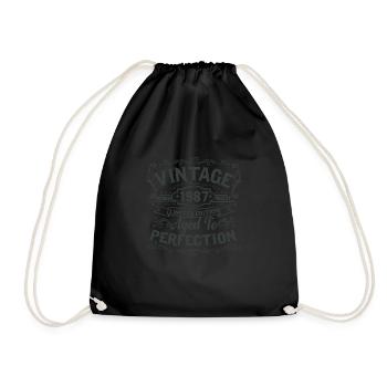 Edition limitée millésime 1987. Vieilli à la perfection - Sac de sport léger - noir - Devant