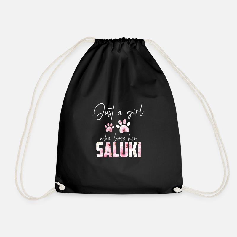 Saluki - Turnbeutel - Schwarz