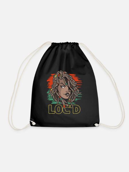 It's The Locs For Me - Afro Hair Black American - Turnbeutel - Schwarz