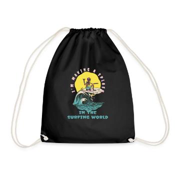 Je fais sensation dans le monde du surf Surfer - Sac de sport léger - noir - Devant