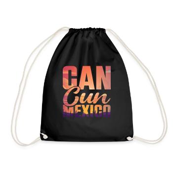 Cancun Mexique Yucatan vacances voyage de vacances - Sac de sport léger - noir - Devant