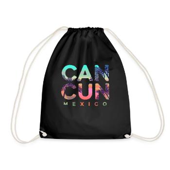 Cancun Mexique Yucatan vacances voyage de vacances - Sac de sport léger - noir - Devant