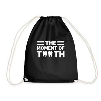 Le moment de la dent. Orthodontie - Sac de sport léger - noir - Devant