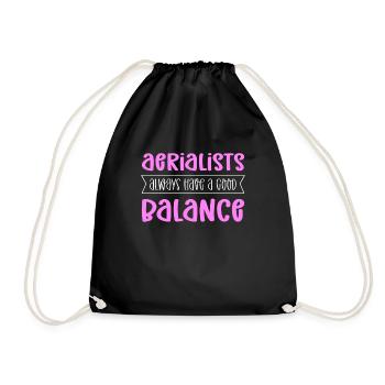 Les acrobates aériens ont toujours un bon équilibre. - Sac de sport léger - noir - Devant