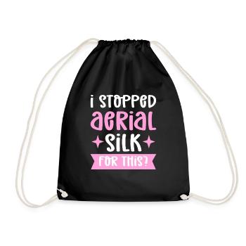 I stopped the air silk for that? - Drawstring Bag - black - Front