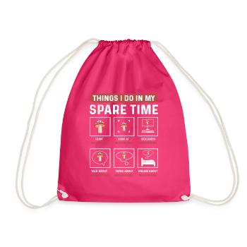 Des choses que je fais pendant mon temps libre. Mycètes - Sac de sport léger - fuchsia - Devant