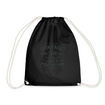 Edition limitée 1968 Vintage. Vieilli à la perfection - Sac de sport léger - noir - Devant