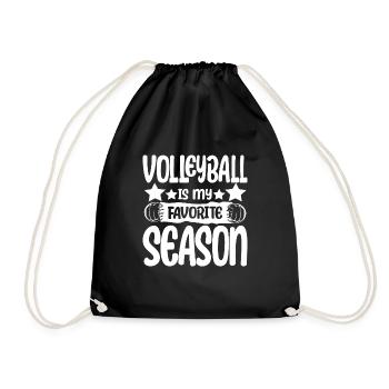 Volleyball Is My Favorite Season Volleyball Girls - Drawstring Bag - black - Front