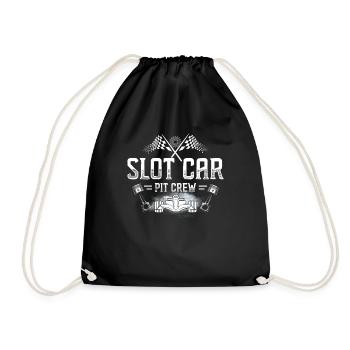 Slot Car Pit Crew - Slot Car - Drawstring Bag - black - Front