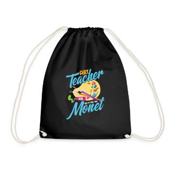 Art Teacher Do It For The Monet Artist Education - Turnbeutel - Schwarz - Vorne