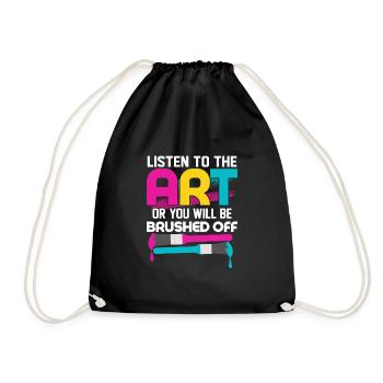 Écoutez l’art ou vous serez balayé Artis - Sac de sport léger - noir - Devant