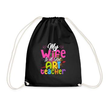 Ma femme est une artiste de formation de professeur d’art en vogue - Sac de sport léger - noir - Devant