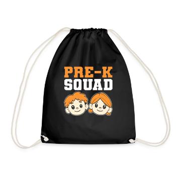 Équipe pré-K. Enseignante de maternelle pour les enseignants du primaire - Sac de sport léger - noir - Devant