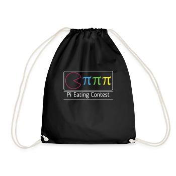 Drôle Pi Manger Math Vacances Mathématiques Humour Pi - Sac de sport léger - noir - Devant