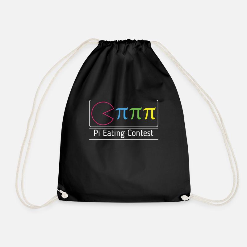 Drôle Pi Manger Math Vacances Mathématiques Humour Pi - Sac de sport léger - noir