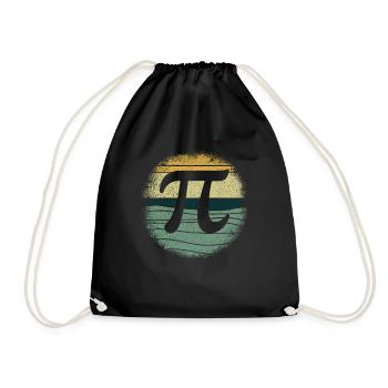 Vintage Pi Math Holiday Mathématiques Drôle Pi Day - Sac de sport léger - noir - Devant