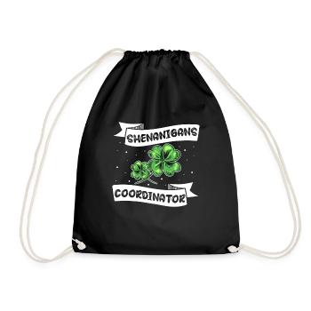 Coordonnatrice de Shenanigan’s de Merry St. Patrick’s - Sac de sport léger - noir - Devant