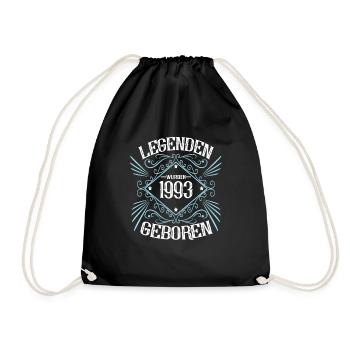 1993 wurden Legenden geboren - Turnbeutel - Schwarz - Vorne