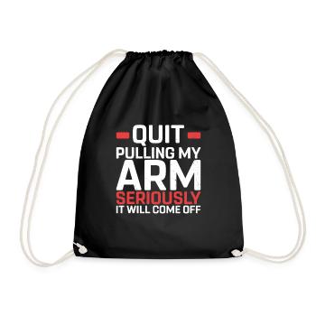 Amputation - Drawstring Bag - black - Front